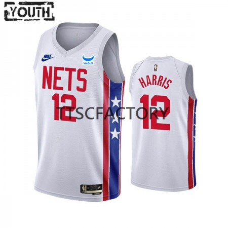 Kinder NBA Brooklyn Nets Trikot Joe Harris 12 Nike 2022-23 Classic Edition Weiß Swingman